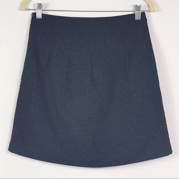 LOFT Petite Sparkle Pleated Full Skirt, size 2P - Picture 6 of 9